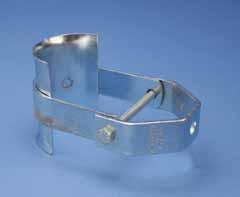CLEVIS HNGER 403 Standard Duty with Insulation Shield Size Range: -/2 through 22 Surface Finish: Electro-zinc plated non-insulated pipe lines Conforms with Federal Specification WW-H-7 (Type ), SP-69