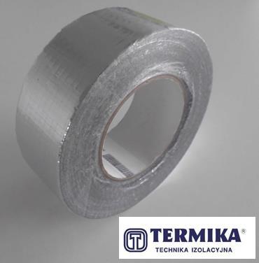 Reinforced aluminium tape Material: aluminium foil reinforced with glass fiber Usage: joining insulation materials and insulation coated aluminium.