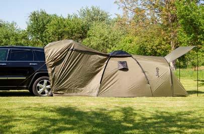 LIFESTYLE & OFF-ROD RECRETION Tent Outdoor lovers can enjoy their vehicle to the max with this tent. The tent includes full rain fly, overhead storage net, inside pockets and storage bag.