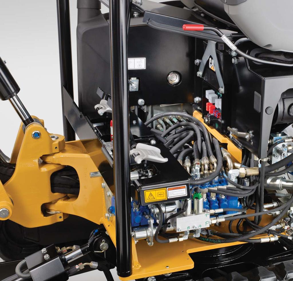 Engine and Service Access Powerful engine with load sensing hydraulics and minimal maintenance Customer Support Unmatched Support Makes the Difference Your Cat dealer is ready to assist you with your