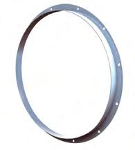 Flanges are rolled angle rings, drilled to match the fan s inlet or outlet flange.