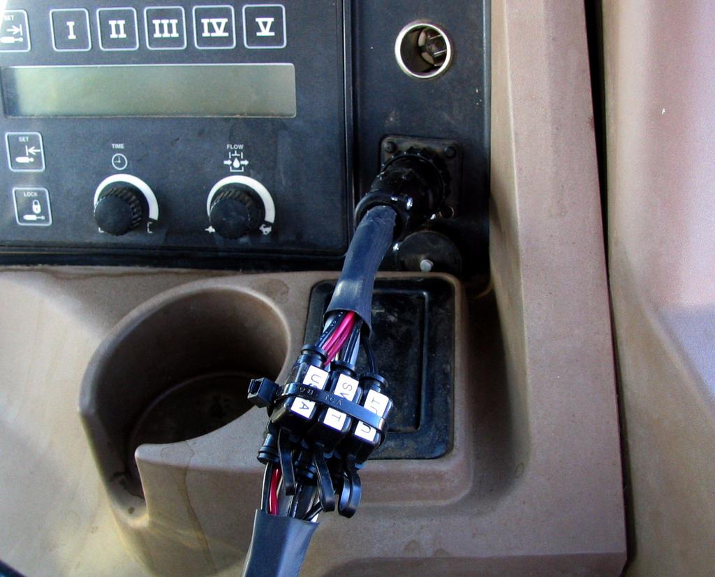 Roof Module Main Harness Connection Power Supply Connection 1. Locate the 12V power outlet in the cab. See Figure 8-6.