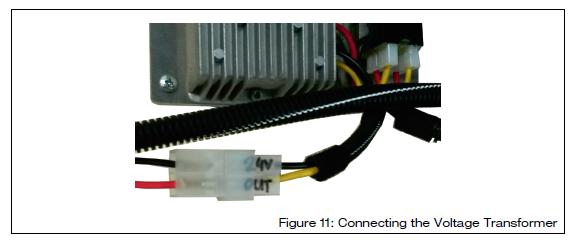 If necessary, use the extension cable provided to do this (see Figure 7,