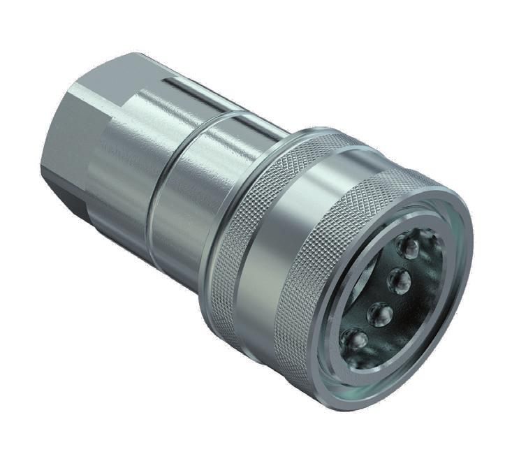 TF 12 TF 12 S CPV Female couplings designed for panel mounting installation and