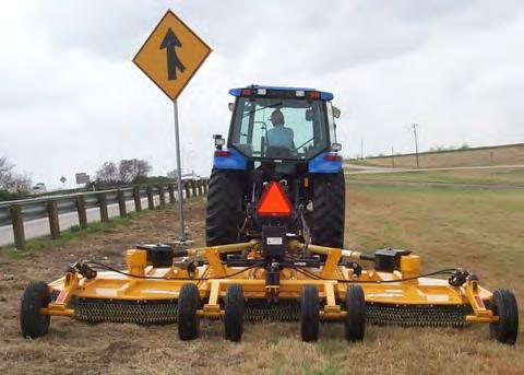 If the mower must be raised higher than 12 from ground level, disengage the tractor PTO and wait for all mower rotation to come to a complete stop before proceeding to raise the mower.