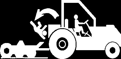 OPERATION 13. TRANSPORTING THE TRACTOR AND MOWER Inherent dangers of operating the tractor and mower and the possibility of accidents are not left behind when you finish mowing an area.