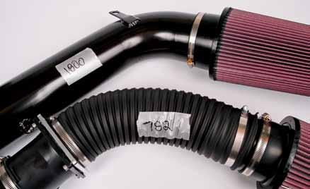 necessary fuel system parts or tuning. Options are a polished supercharger (add $500) and an eight-rib pulley set (useful starting at just 15 pounds of boost; required at 20 pounds or more) for $699.