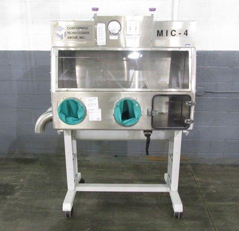 64 JetPharma Isolator, 316L, Model LFI-2 SKU:2770-4 64 JetPharma isolator, model LFI-2, IP rated with IP54/ IP65, 316L stainless steel construction, with 22 wide x 30 long anti