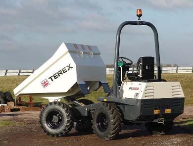Wheeled - 3 tonne dumpers Benford Terrex Power Tip PT3000 & Power Swivel PS3000 The popular Benford Terrex 3 tonne dumpers have hydrostatic 4wd and rough terrain tyres.