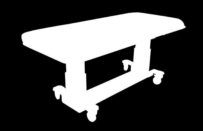 Rectangular Top Table { BUILD -A- BED Top: 27 (69cm) or 30 (76cm) wide x 72 (183cm) long Electric Height Range: 22-38 (56-97cm) Electric Trendelenburg/Reverse Tilt: ±15 Weight Capacity: 550 lb