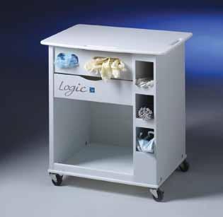 #8022000 Logic Cart Catalog #8022000. Handy cart stores lab supplies and may be moved easily to within reach of the user working at a bench, fume hood or biological safety cabinet.