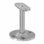 RAILING SADDLES Floor Mounting - Fixed Spigot Flat/Flat Flat/Tube Also available in heights of 71, 83 & 95mm 1804307FF 304 1806307FF 316 Height from underside of saddle to