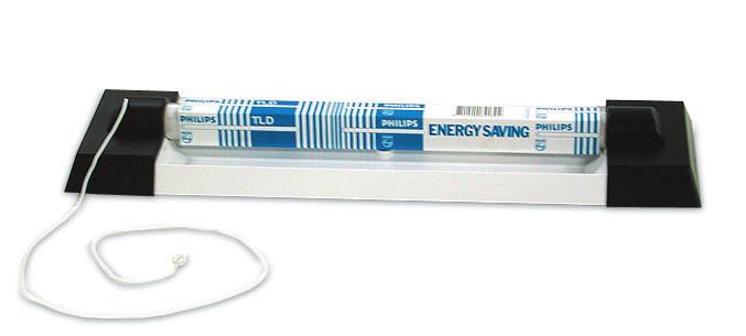 DC Loads Fluorescent Lighting Units Phaesun Fluorescent Tube Lighting Unit Phaesun low voltage lighting units utilise standard fluorescent tubes, operated from a DC battery supply by means of a