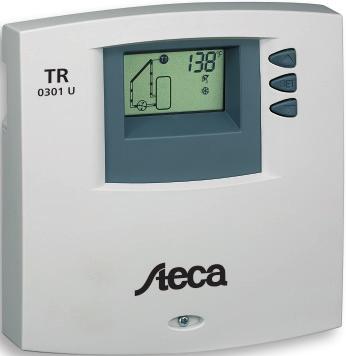 Solar Thermal Equipment Steca Temperature Difference Regulators Steca Temperature-difference-regulator TR 0301U The Steca model TR 0301 U differential temperature control provides automatic, safe and