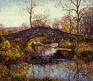 67.1.138 The Bridge, Autumn Wilson Henry Irvine (American, 1869-1936) image: 24 x 27in.