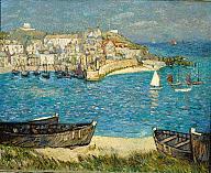 5 of 9 Pilchard Boats on St. Ives Beach, Cornwall Hayley Lever (American (b.