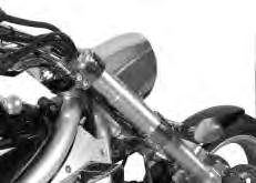 Pull down right and left front forks. 1 NOTE Slightly loosen the front fork cap bolt 1 to facilitate later disassembly.