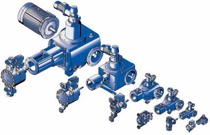 are available as well Horizontal and Vertical Combinations Bran+Luebbe is the only manufacturer of metering pumps worldwide to offer both combinations, horizontal and vertical.