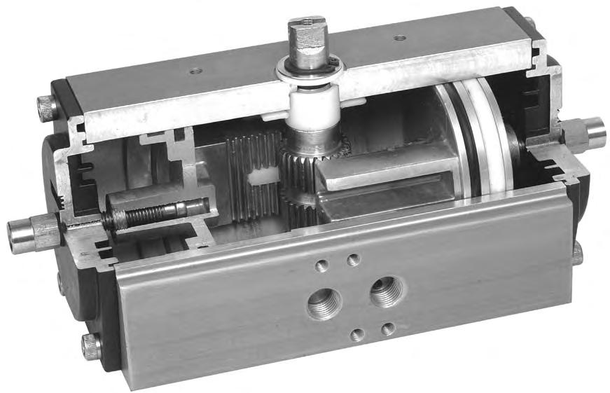 EC Series Meridian Pneumatic Actuator DOUBLE ACTING Double Acting Features: Double Rack & Pinion High Corrosion Resistance