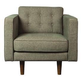19 N101 SOFA 1 SEATER - ASH GREY without