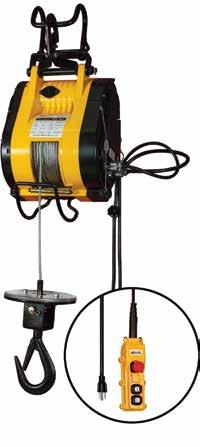 ELECTRIC BUILDER S HOIST Individually Tested The OZ Builder's Hoist is designed for use on commercial building sites and in various construction workplaces, warehouses, storage facilities, and