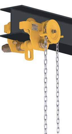 PUSH BEAM TROLLEY *Wheel and Bail dimensions available on our website www.ozliftingproducts.