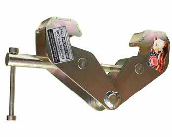 BEAM CLAMP NEW 1 TON THROUGH 10 TON 400 lbs. combined user and tools fall protection This product meets or exceeds OSHA 1926 Subpart M, OSHA 1910.140 ANSI Z359.1, and ANSI A10.