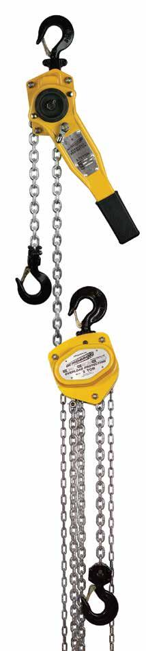 PREMIUM NEW GENERATION LEVER HOIST AND CHAIN HOIST Our new overload device is engineered for even better repeatability. This protection is standard on all of our premium hoists.