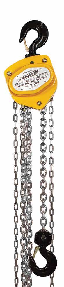 PREMIUM CHAIN HOIST Rigged and tested in the U.S.A. CE AS1418.2 ANSI B30.