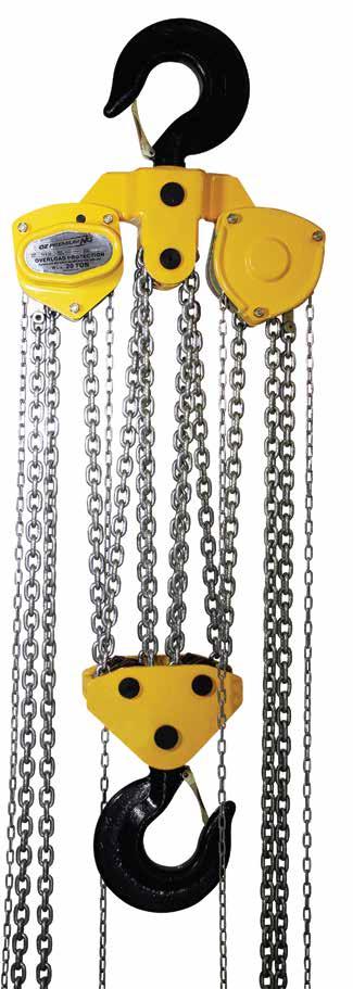 PREMIUM CHAIN HOIST SPECIFICATIONS (20 and 30 tons) Rigged and tested in the U.S.A. CE AS1418.2 ANSI B30.