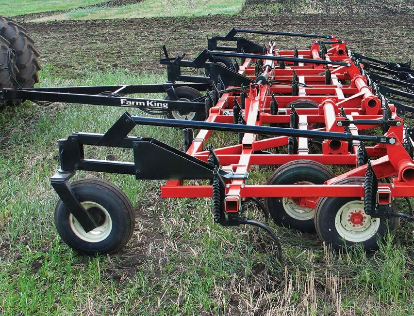 CULTIVATOR, CHISEL CULTIVATOR, CHISEL PLOW Models 5550, 6000, 7450 1 Single Cylinder Depth Control Single cylinder depth control guarantees accurate depth control, achieved by eliminating the leakage