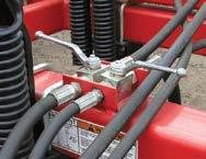 4 m) Full floating hitch, moves up/down with tractor drawbar 4 row frame, 98" (2.