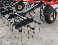 penetrate the toughest soil conditions. Transport - hydraulically folds to a height of 11' 0" to 17' 10" (3.4 to 5.