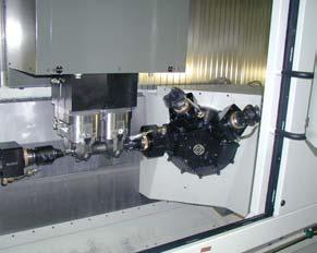 Picture above Machining of crankshaft ends.
