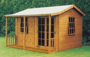 GARDEN CHALETS 3.6 x 2.4 (12 x 8 ) Garden Room without verandah Garden Room This versatile building is available in a wide range of sizes from 2.