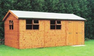 APEX WORKSHOPS Robust, high quality workshops, widely considered to be the best on the market. An ideal home for DIY projects or hobbies. 3.6 x 2.