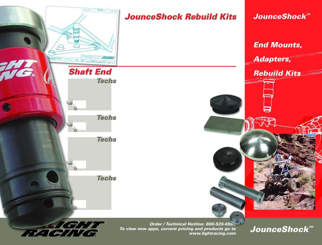 Kit includes Shock Valve Extension (#25515) for charging your JounceShock.