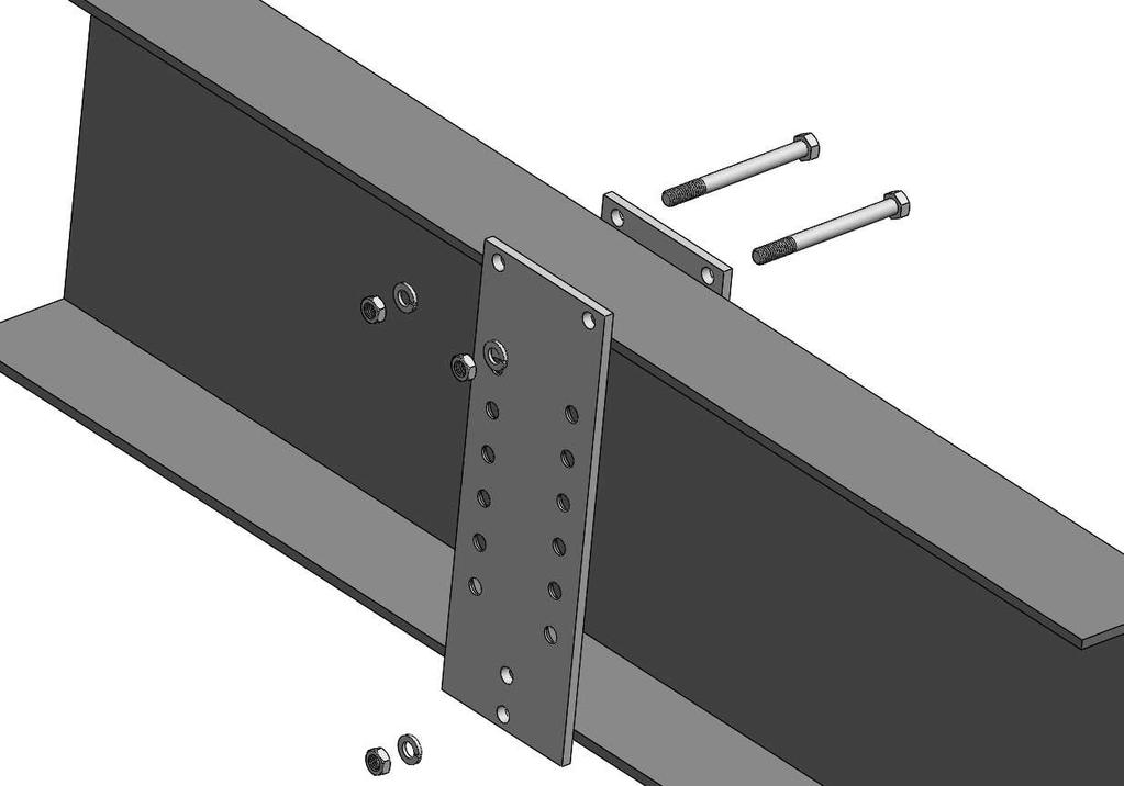 1. Find a suitable mounting location on the driver side frame rail. The pump can be mounted on the inside or outside of the frame (typical mounting on the inside). 2.