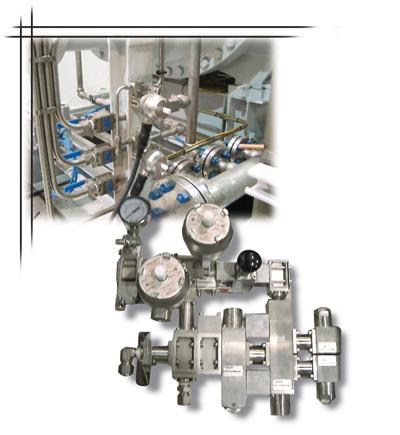 For this example the system incorporated 316 stainless steel, air preparation equipment,with explosion proof solenoids, check valves and flow
