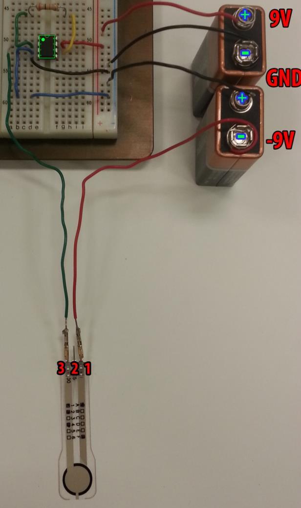 Connect the positive terminal of the lower battery to the negative vertical column of the breadboard. B.