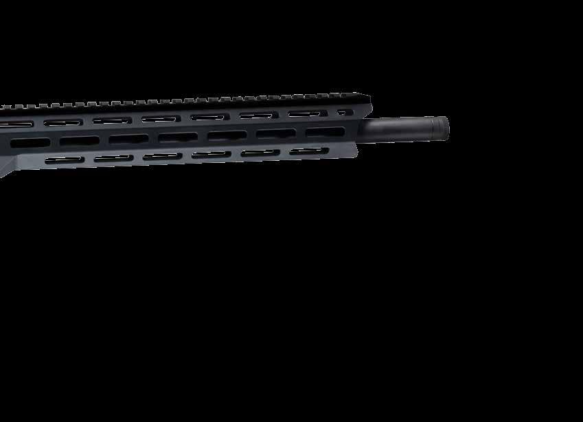 The aluminum chassis stock system is compatible with most common type AR-15 fore-ends, pistol grips and rear stocks, making the rifle fully modular to fulfill all operational requirements.