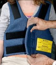 A 1. Open up the vest as shown in Figure A. 2.