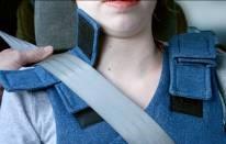 seat belt inside the vest s open belt guide