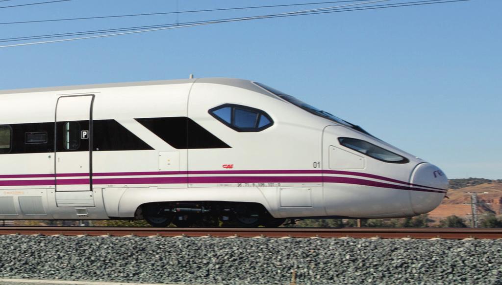 OARIS high-speed train, built by CAF Beasain, Spain. Internationally networked for excellent service Voith meets local production demands in Europe, as well as in China, USA and India.
