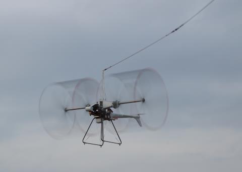 4. CONCLUSIONS This study described the design and development of a 110-kg twin-rotor UAV cyclocopter and a high-efficiency, cycloidal, vertical axis wind turbine system.