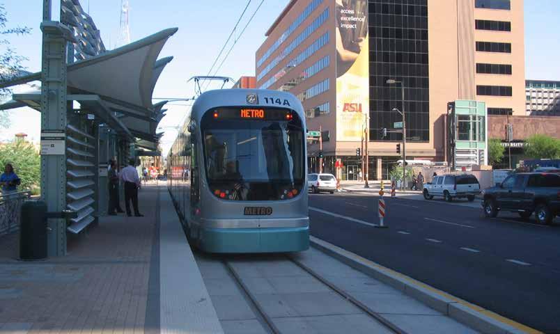 have high capital costs, but lower operating costs than a BRT system Estimated ridership would exceed the practical