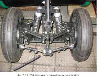 Personal Commuting Vehicle Concept Construction solution of a vehicle frame made mounting alternative front suspension that consists of two wishbones that are not parallel and are of different