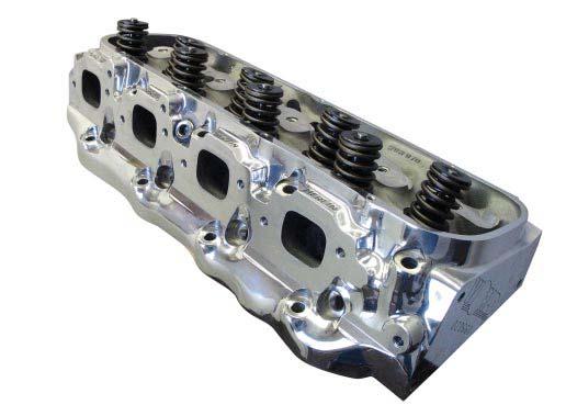 BIG BLOCK CHEVROLET MERLIN III ALUMINUM CYLINDER HEADS This highly evolved, race-proven cylinder head is capable of supporting in excess of 800 horsepower in as cast form.