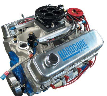BIG BLOCK CHEVROLET MERLIN 509 CID BBC ENGINE Here s an interesting engine package that s perfect for many street rods and street machines. With 509 cubic inches, it s got plenty of torque.