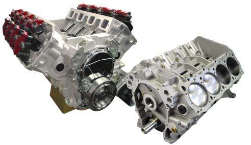 HEMI PARTIALS, SHORT BLOCKS, KITS Mopar enthusiasts who would like a serious infusion of horsepower and torque into their rides, while also chopping off performance-robbing front end weight, can take
